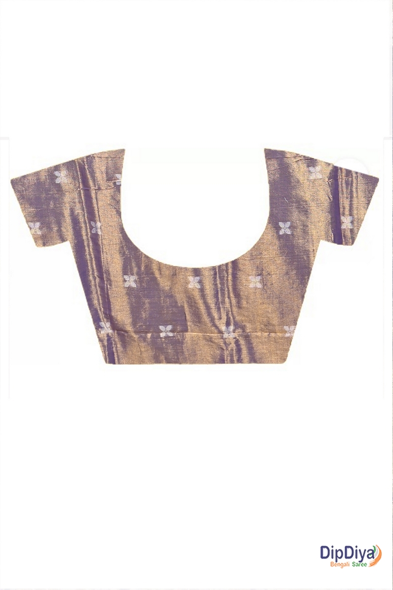 Lavender Cotton Silk Parashar Tissue Jamdani Saree (289)